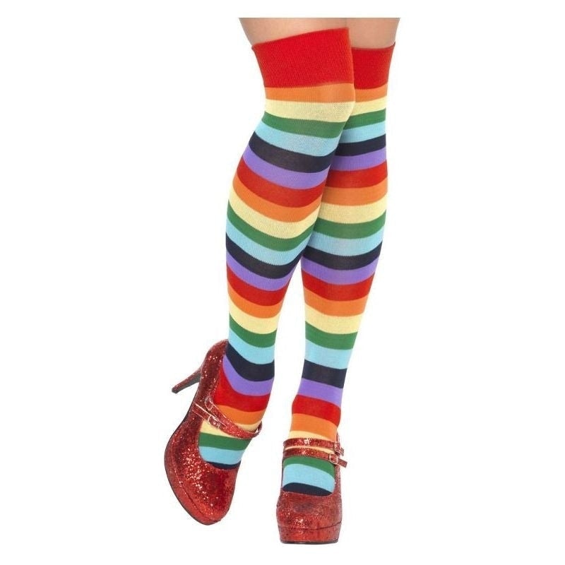 Costumes Australia Size Chart Clown Socks Long Adult Multi