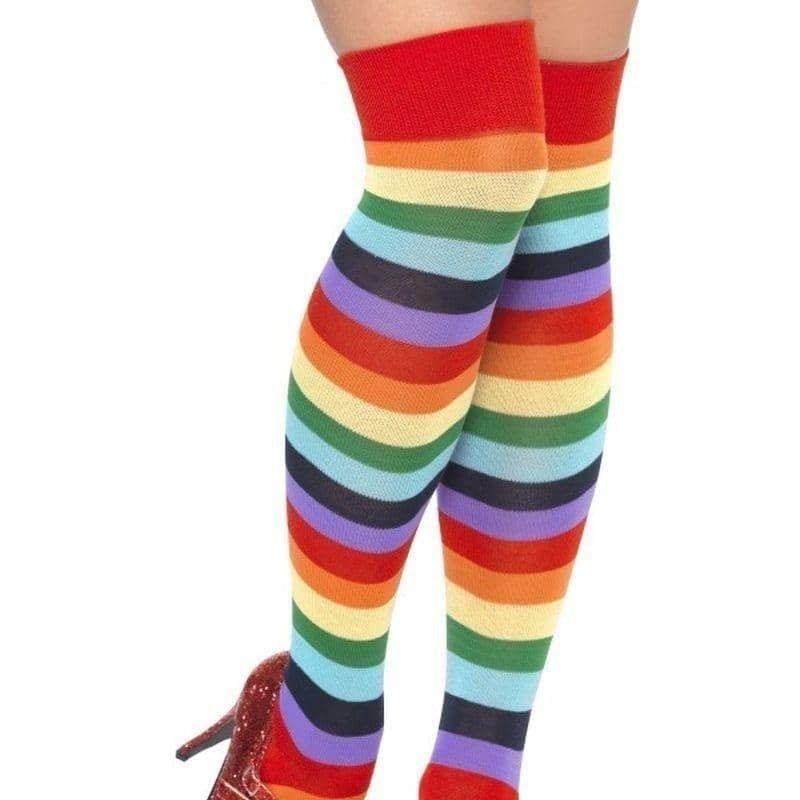 Costumes Australia Clown Socks Long Adult Multi_1