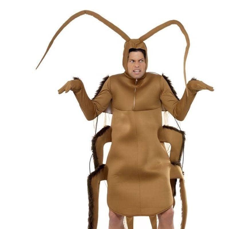 Costumes Australia Cockroach Costume Adult Brown One Size Bodysuit_1