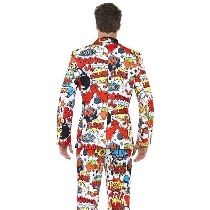 Costumes Australia Comic Strip Mens Suit Stand Out Red White_2