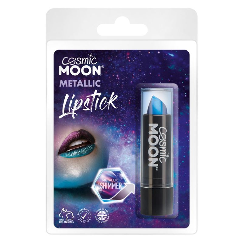 Costumes Australia Cosmic Moon Metallic Lipstick Blue S10732 Costume Make Up_1