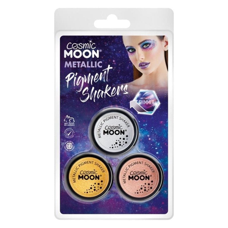 Costumes Australia Cosmic Moon Metallic Pigment Shaker Clamshell, 5g 3 Colour Pack Costume Make Up_1