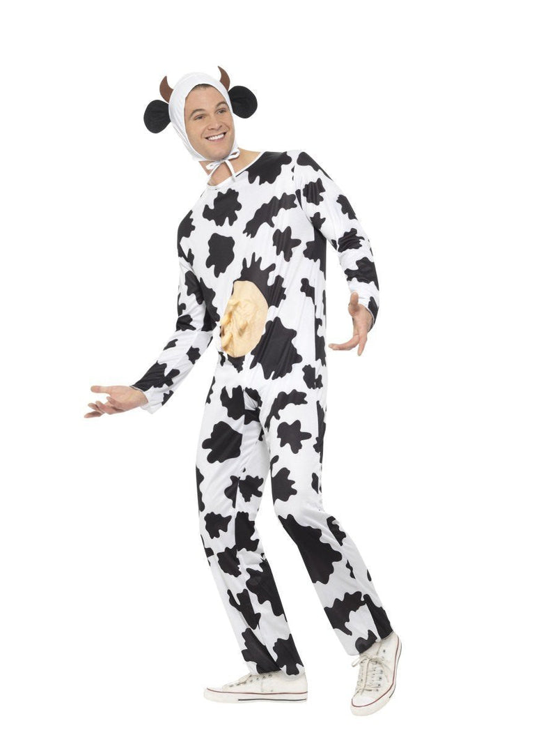 Costumes Australia Cow Costume Adult Jumpsuit with Udders_2