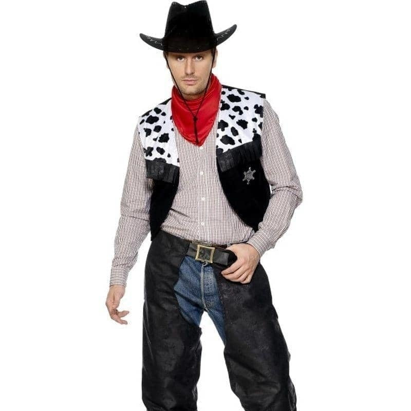 Costumes Australia Cowboy Costume Adult Black_2