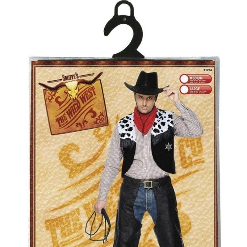 Costumes Australia Cowboy Costume Adult Black_3