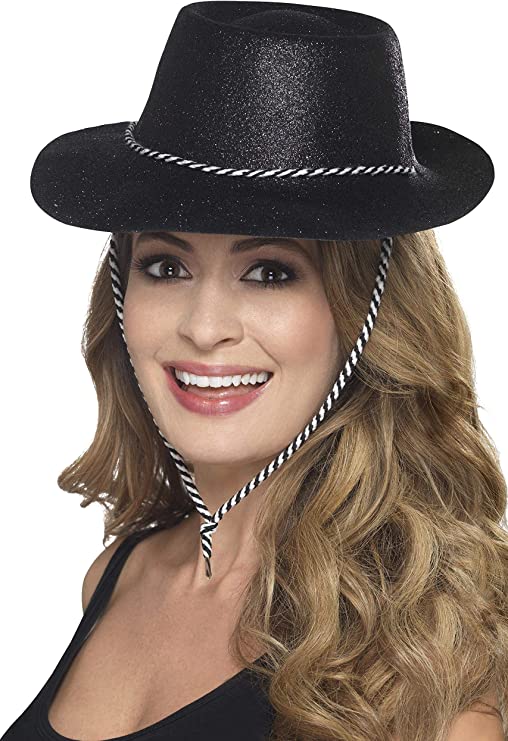 Costumes Australia Size Chart Cowboy Glitter Black Stetson Adult Hat