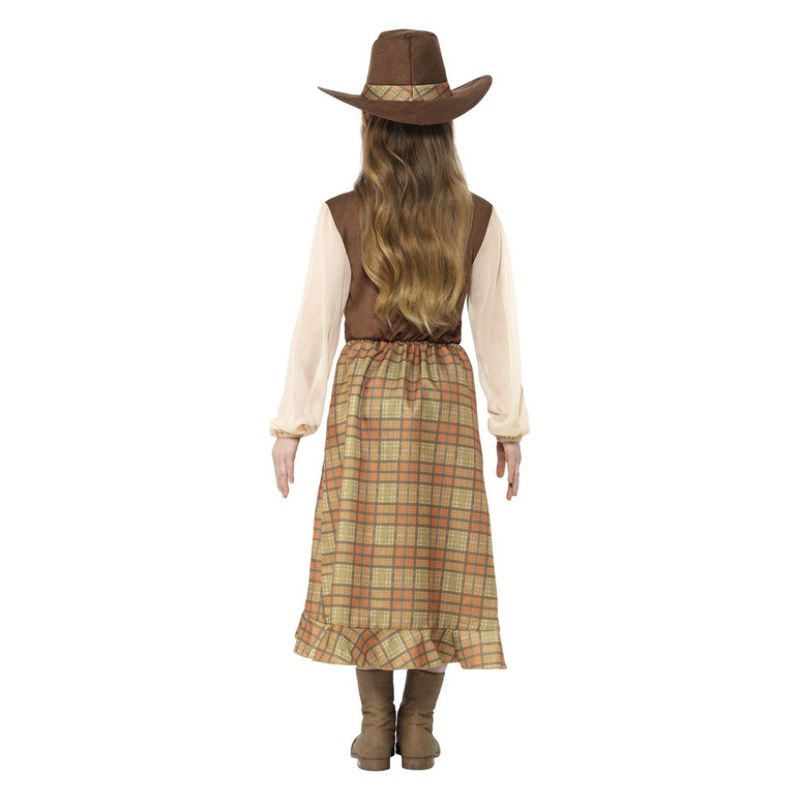 Costumes Australia Cowgirl Kids Costume Brown Child Wild West Dress_3