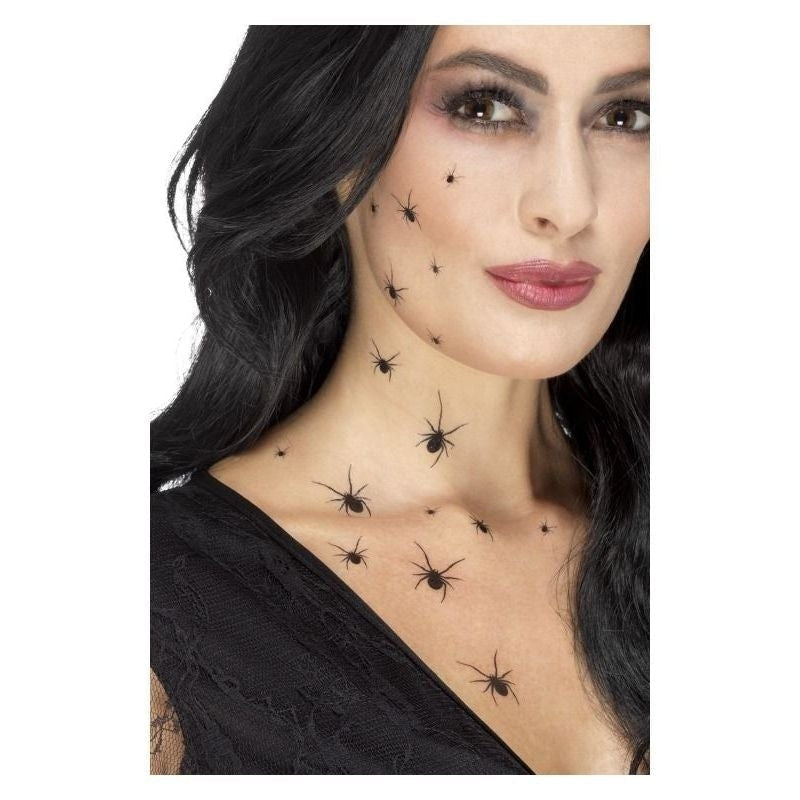 Costumes Australia Crawling Spider Tattoo Transfers Adult Black_1