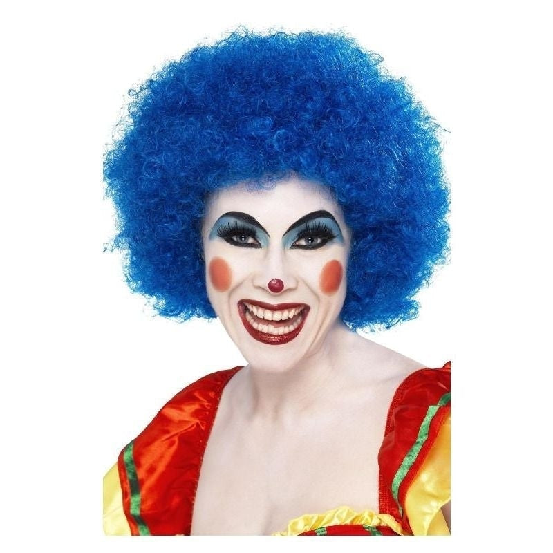 Costumes Australia Crazy Clown Wig Adult Blue_2