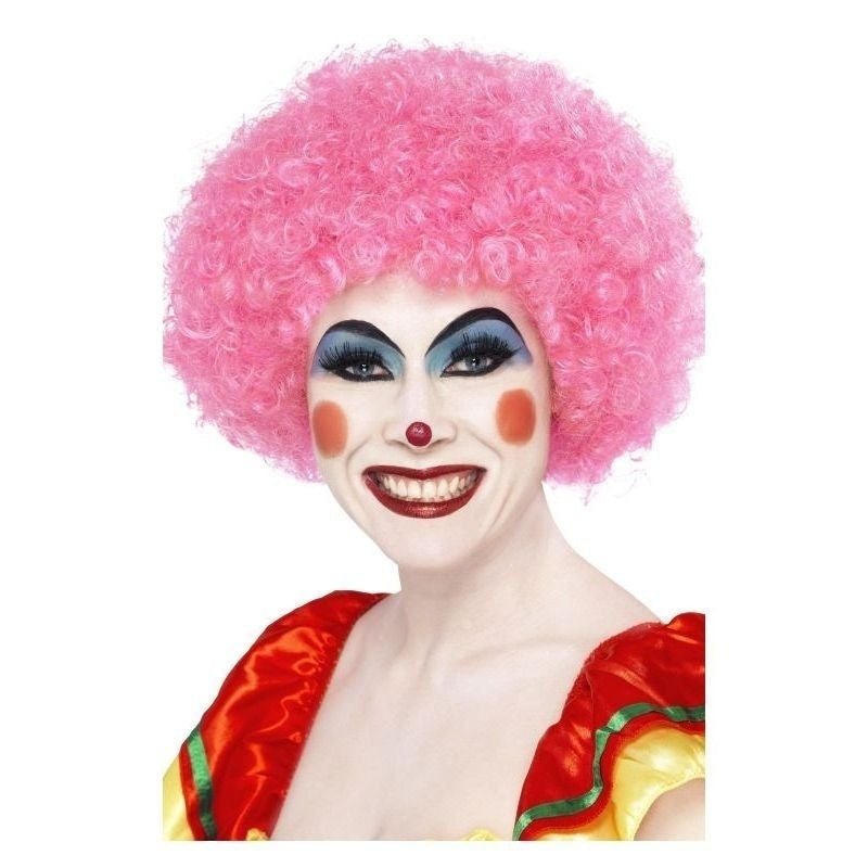 Costumes Australia Crazy Clown Wig Adult Pink_2