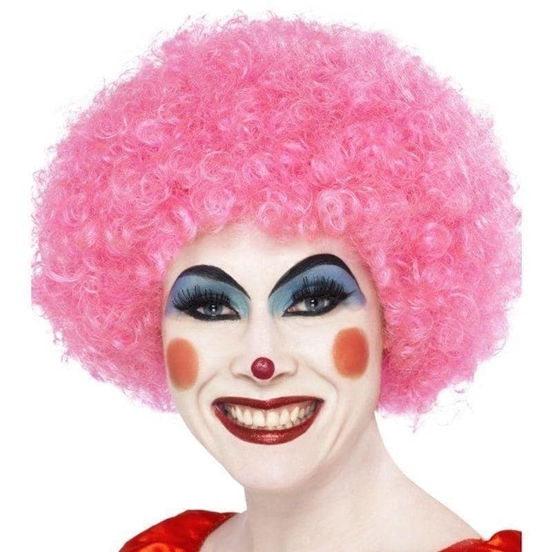 Costumes Australia Crazy Clown Wig Adult Pink_1