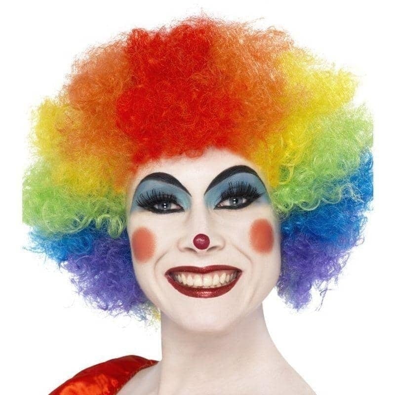 Costumes Australia Crazy Clown Wig Adult Rainbow_1