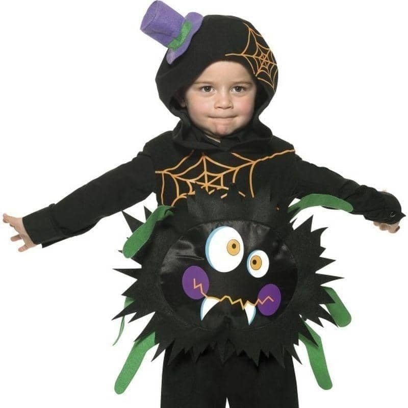 Costumes Australia Crazy Spider Costume Kids Black_1