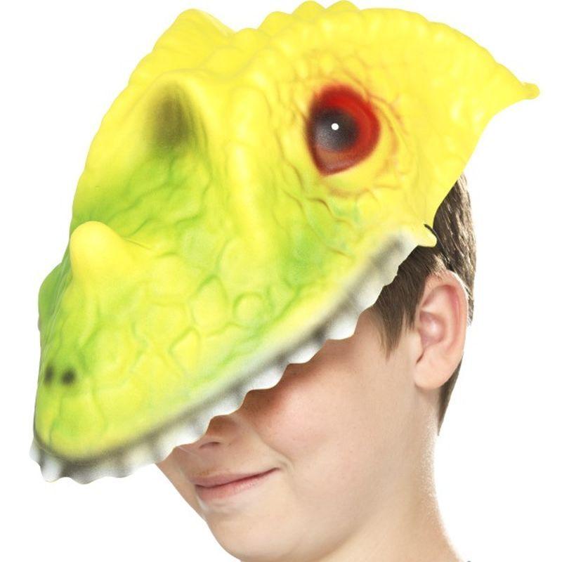 Costumes Australia Crocodile Head Mask Kids Green Yellow_1