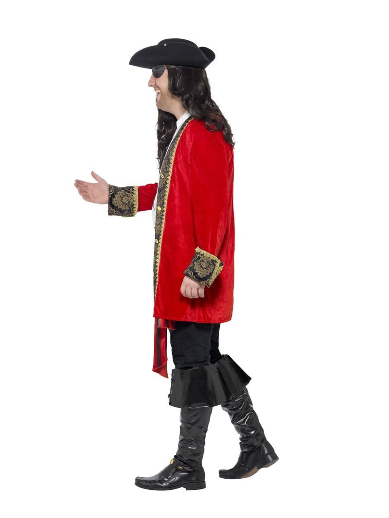 Costumes Australia Curves Pirate Captain Costume Adult Extra Large Red Velour_2