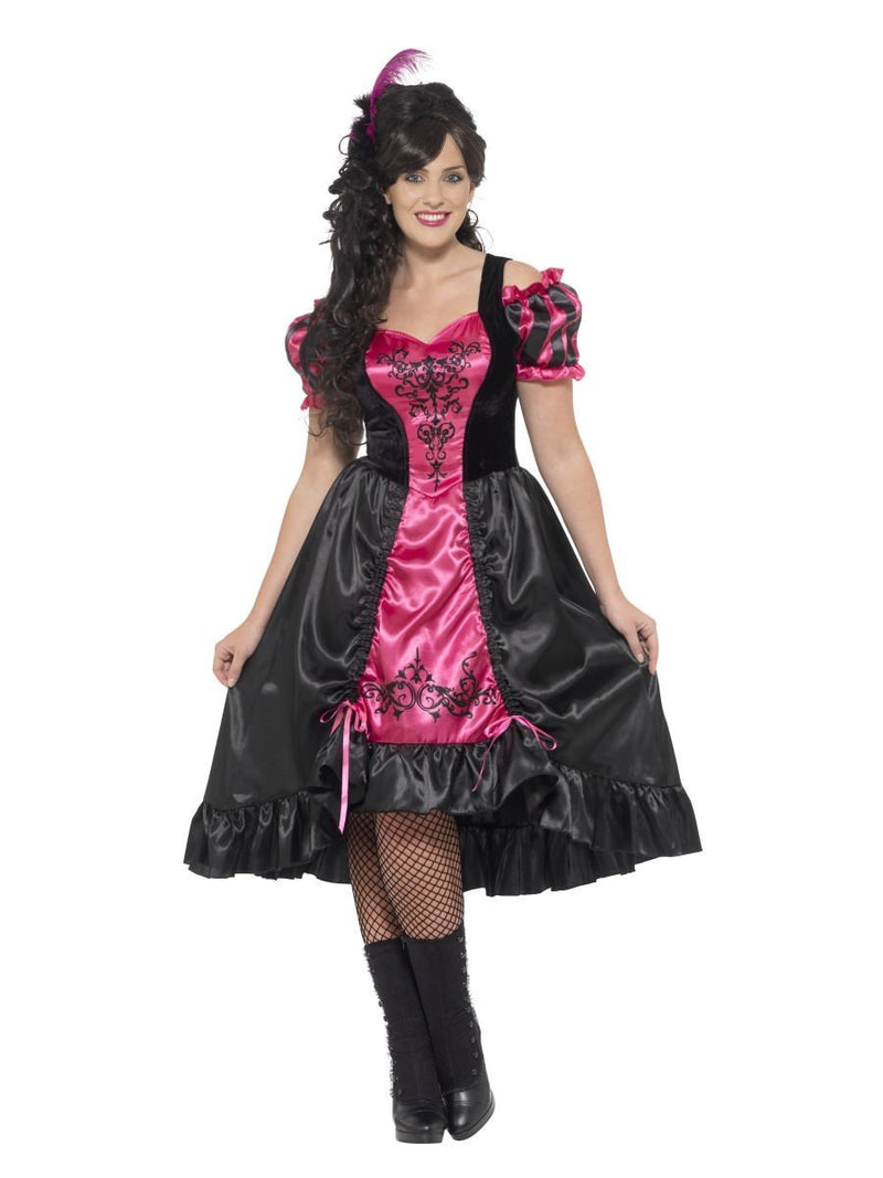 Costumes Australia Curves Sassy Saloon Costume Adult Pink_4