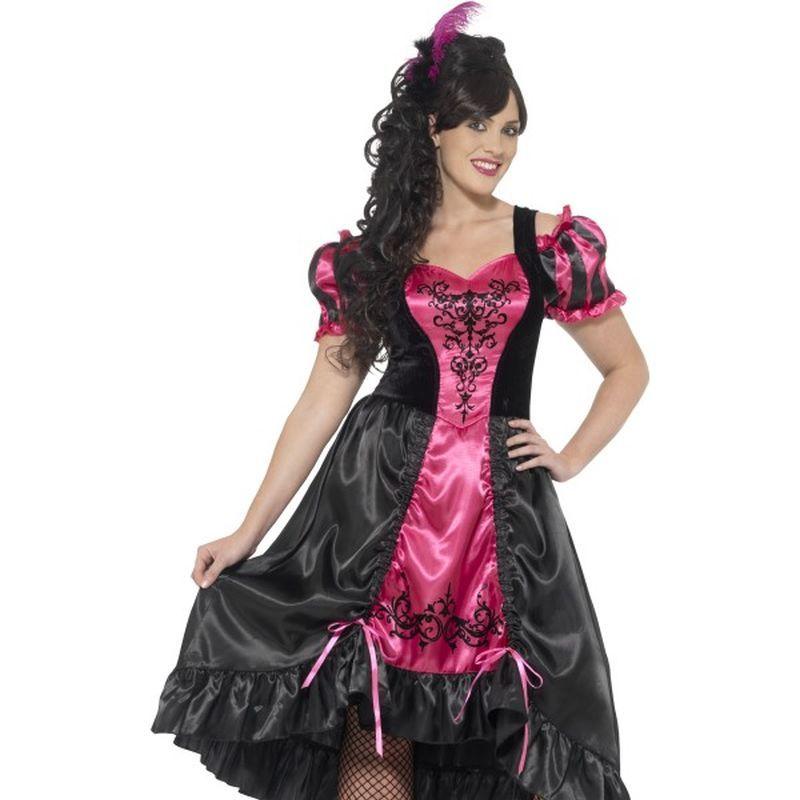 Costumes Australia Curves Sassy Saloon Costume Adult Pink_1