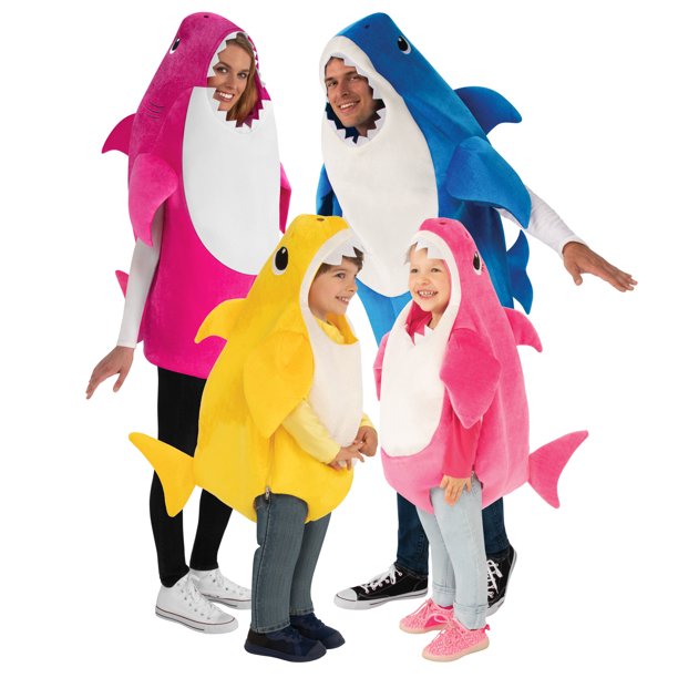 Costumes Australia Daddy Shark Adult Blue Costume_4