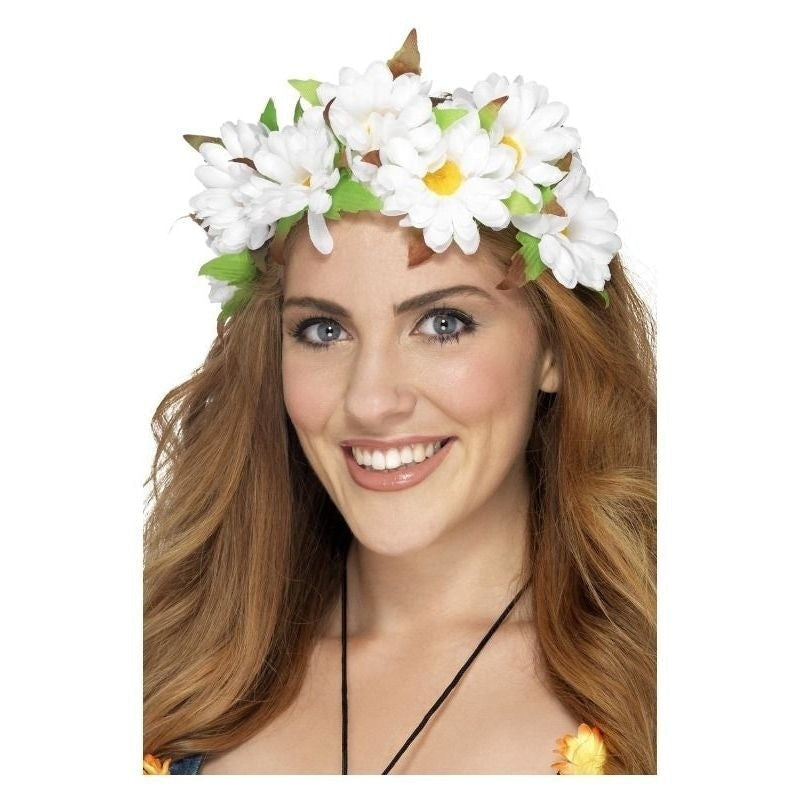 Costumes Australia Size Chart Daisy Floral Headband Adult White