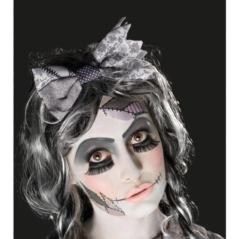 Costumes Australia Damaged Doll Make Up Kit Aqua Adult Black_1