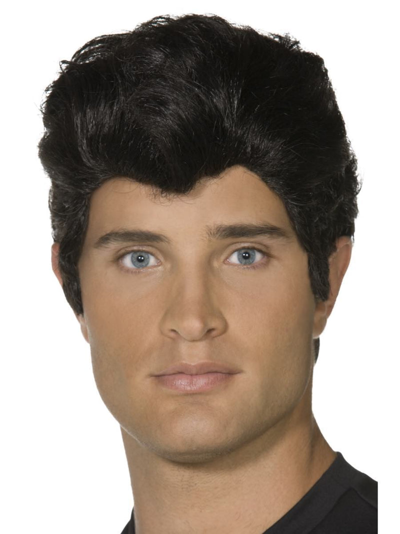 Costumes Australia Danny Zuko Adult Black Wig Grease Costume Accessory_1