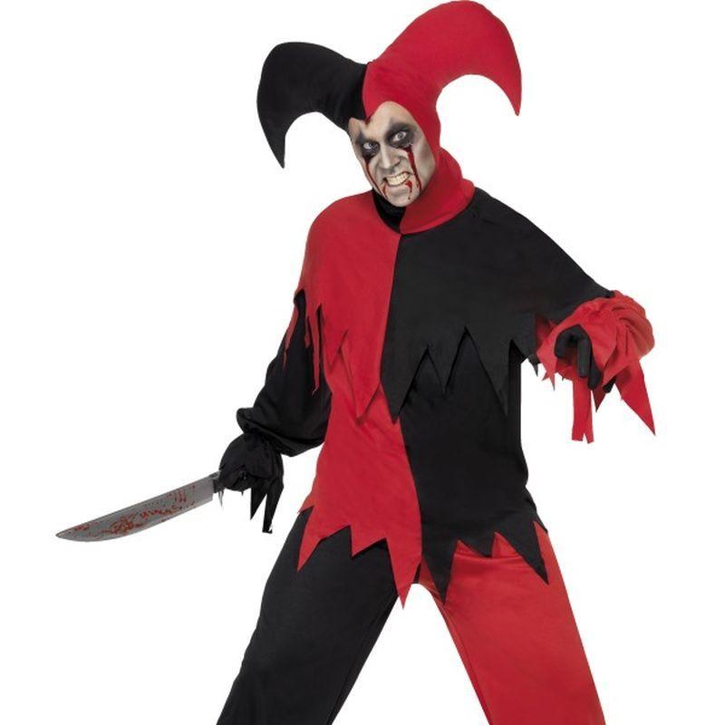 Costumes Australia Dark Jester Costume Adult Red Black_1