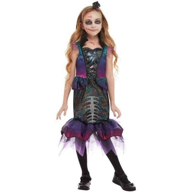 Costumes Australia Dark Mermaid Costume Child Purple Fishtail Dress_1