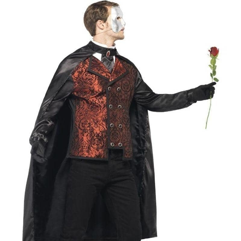 Costumes Australia Dark Opera Masquerade Costume Adult Black Red_3