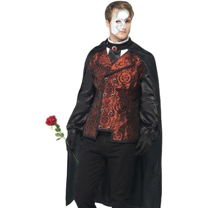 Costumes Australia Dark Opera Masquerade Costume Adult Black Red_1