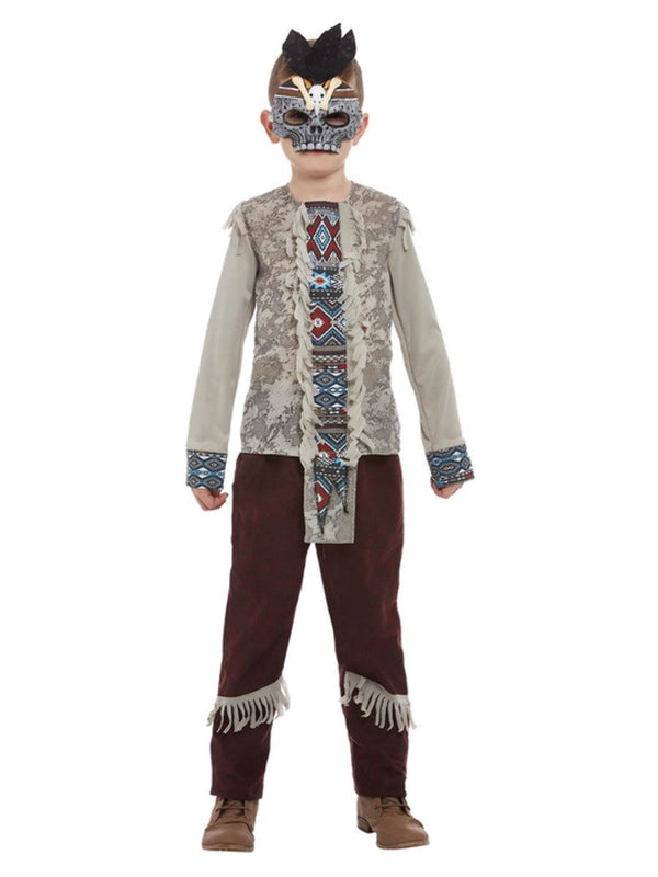 Costumes Australia Dark Spirit Boys Warrior Costume Grey_2