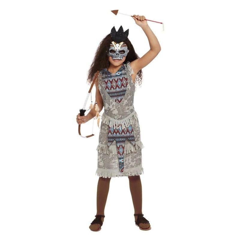 Costumes Australia Dark Spirit Girls Warrior Costume Grey_1