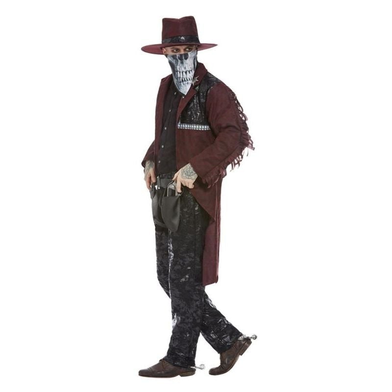 Costumes Australia Dark Spirit Western Cowboy Deluxe Costume Adult Burgundy_3