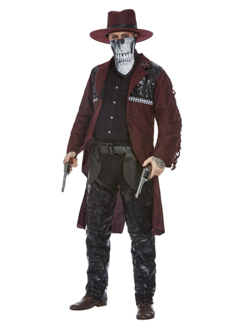 Costumes Australia Dark Spirit Western Cowboy Deluxe Costume Adult Burgundy_4