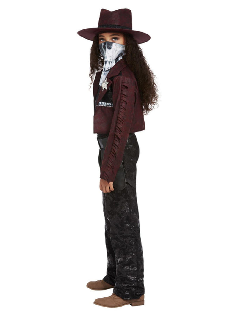 Costumes Australia Dark Spirit Western Cowgirl Kids Costume Burgundy_4