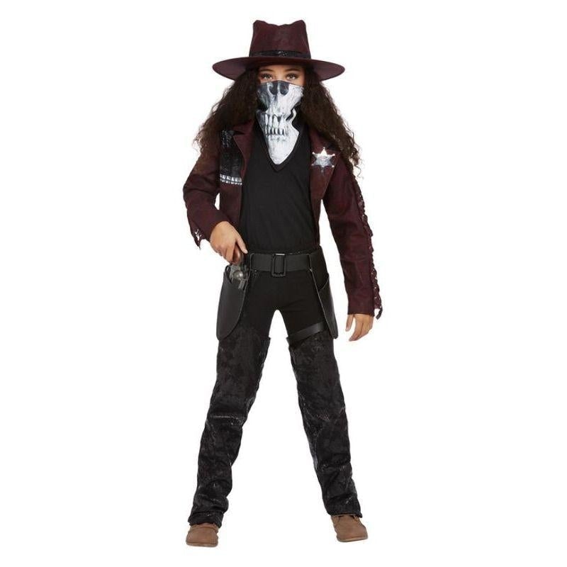 Costumes Australia Dark Spirit Western Cowgirl Kids Costume Burgundy_1