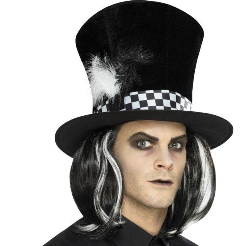 Costumes Australia Dark Tea Party Top Hat Adult Black_1