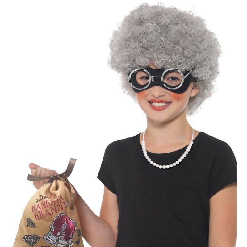 Costumes Australia David Walliams Deluxe Gangsta Granny Instant Kit Kids Grey_1