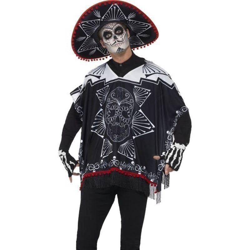 Costumes Australia Day Of The Dead Bandit Costume Adult Black White_1