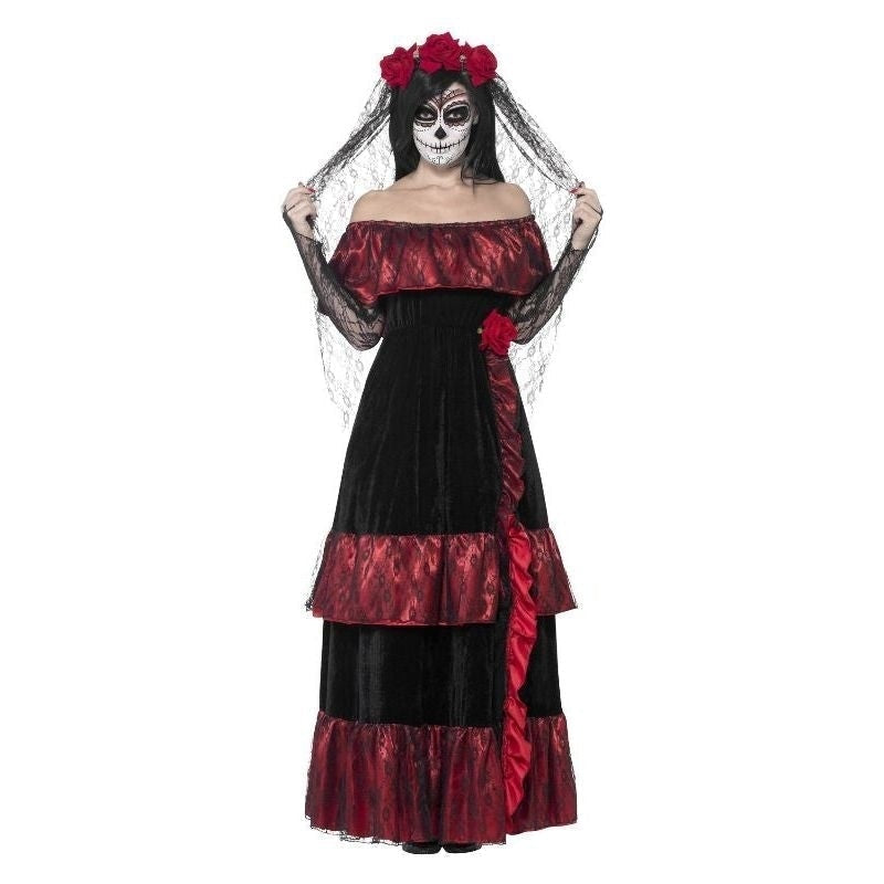 Costumes Australia Day Of The Dead Bride Costume Adult Red Dress_4