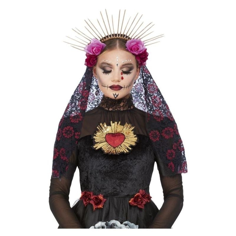 Costumes Australia Day Of The Dead Deluxe Headband Adult Sunburst Sacred Heart_1