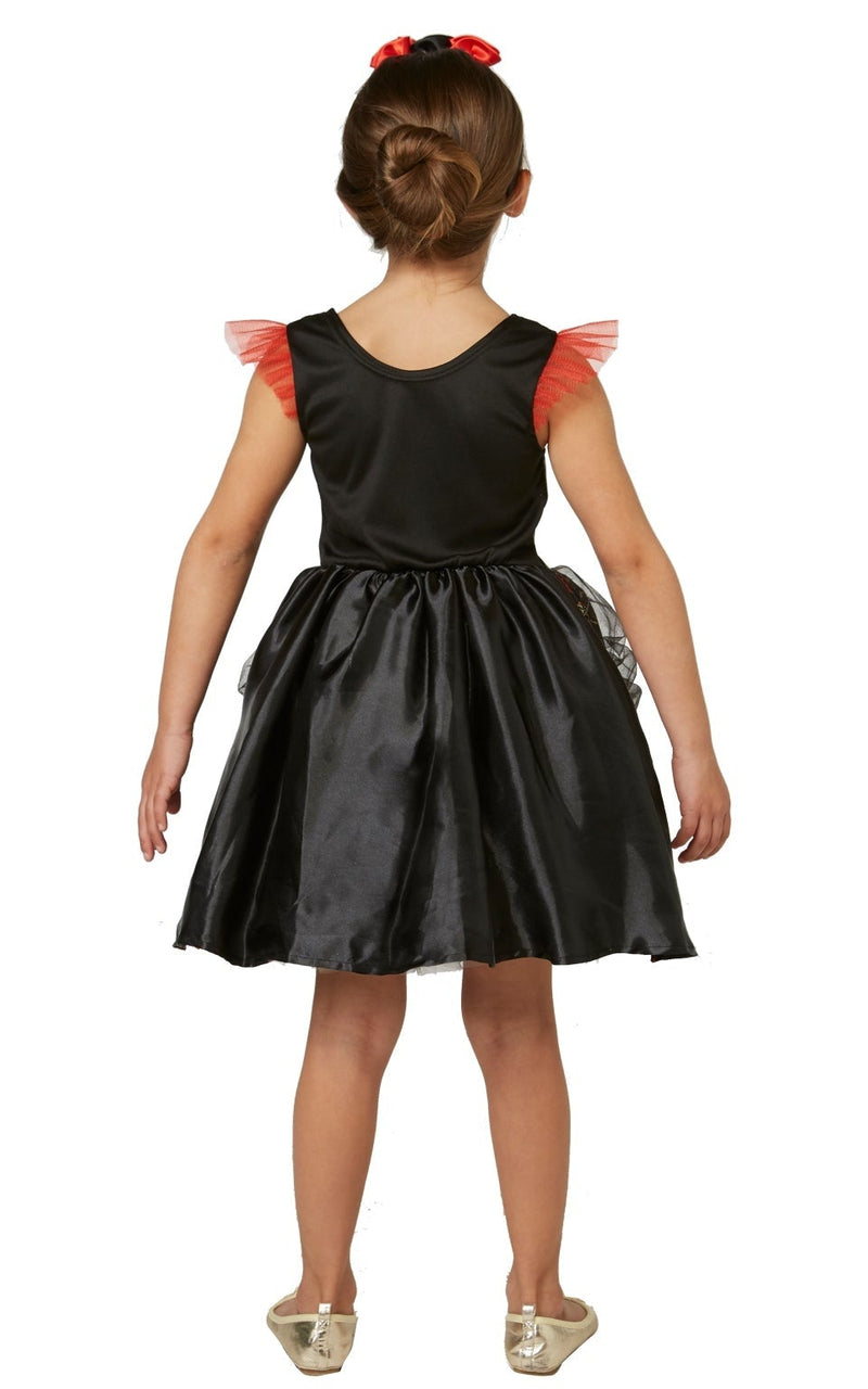 Costumes Australia Day Of The Dead Girls Costume Red Rose Dress_3