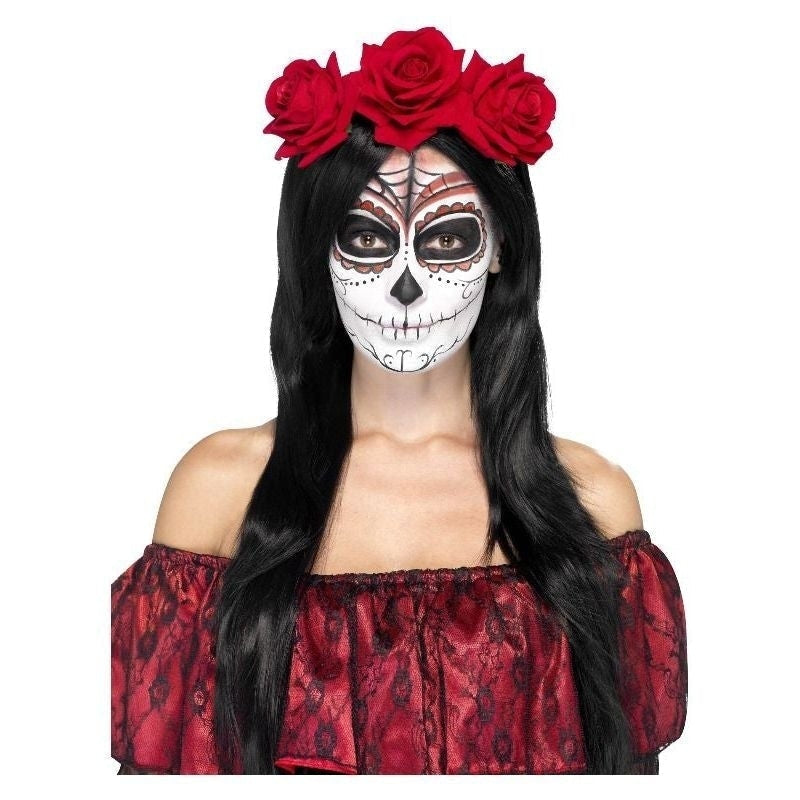 Costumes Australia Size Chart Day Of The Dead Headband Adult Red