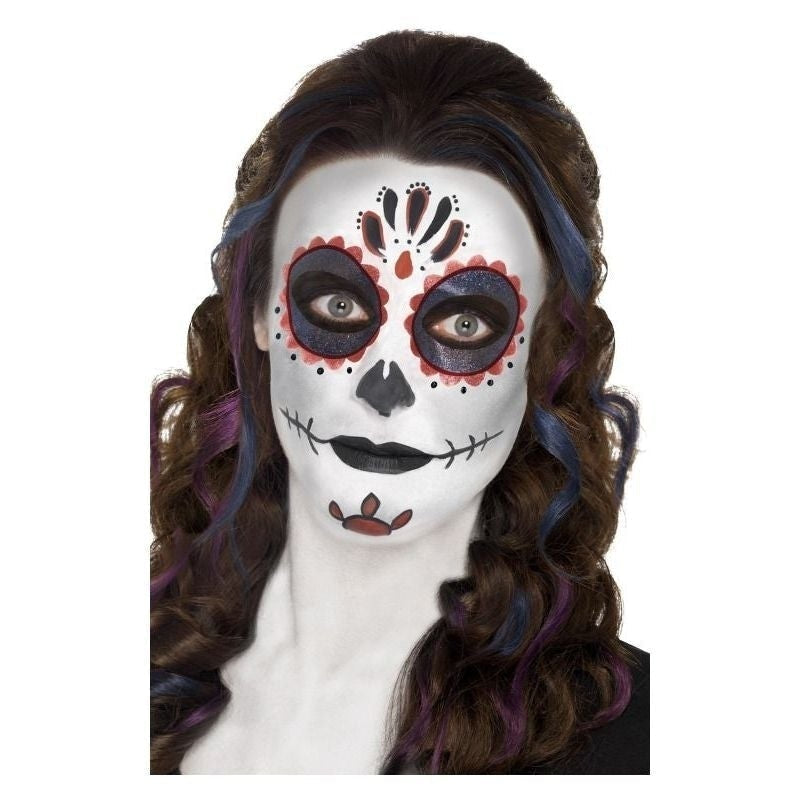 Costumes Australia Size Chart Day Of The Dead Make Up Kit With Face Paints Adult Mixed Colors