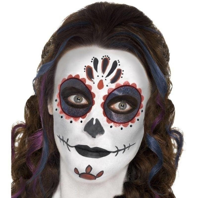 Costumes Australia Day Of The Dead Make Up Kit With Face Paints Adult Mixed Colors_1