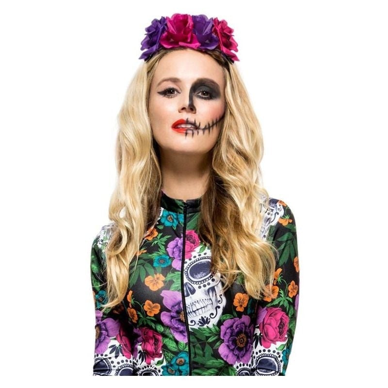 Costumes Australia Day Of The Dead Rose Headband Multicoloured_1