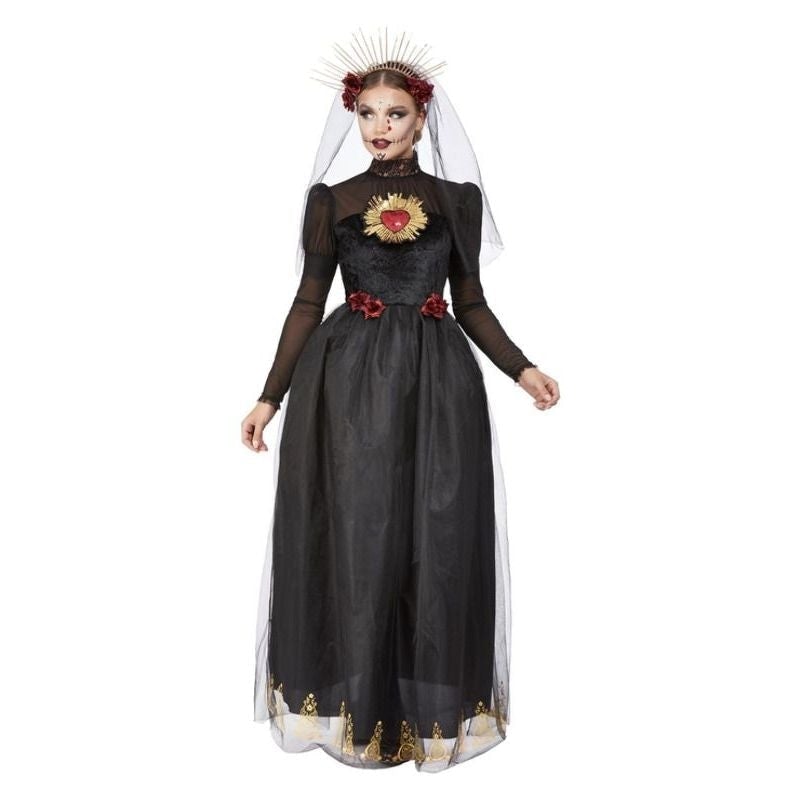 Costumes Australia Day Of The Dead Sacred Heart Bride Deluxe Costume Adult Black_1