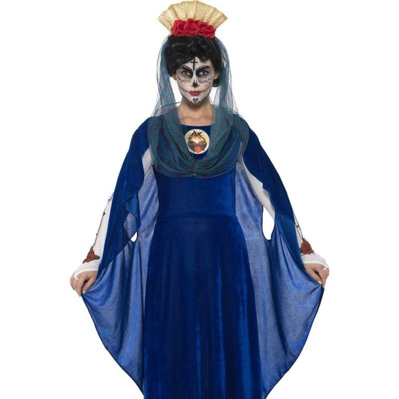 Costumes Australia Day Of The Dead Sacred Mary Costume Adult Blue_1