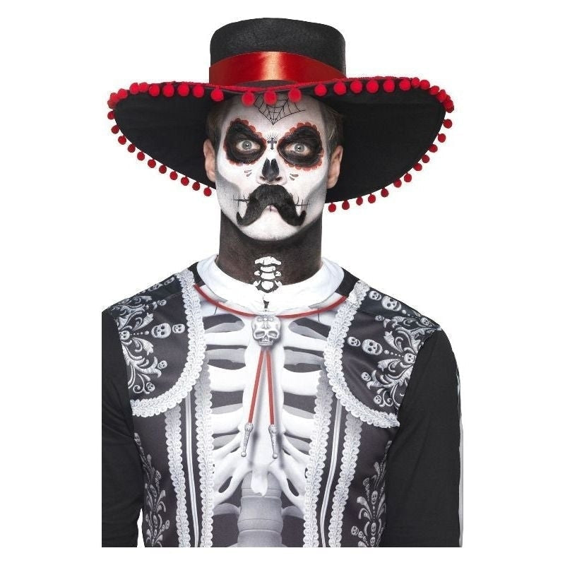 Costumes Australia Size Chart Day Of The Dead Se±or Bones Make Up Kit Aqua Adult Black White