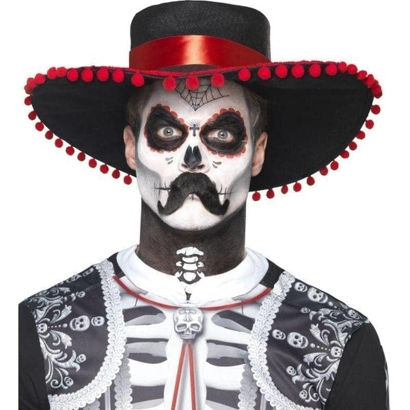 Costumes Australia Day Of The Dead Se±or Bones Make Up Kit Aqua Adult Black White_1