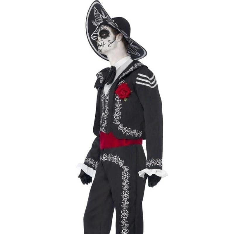 Costumes Australia Day Of The Dead Senor Bones Costume Adult Black_3